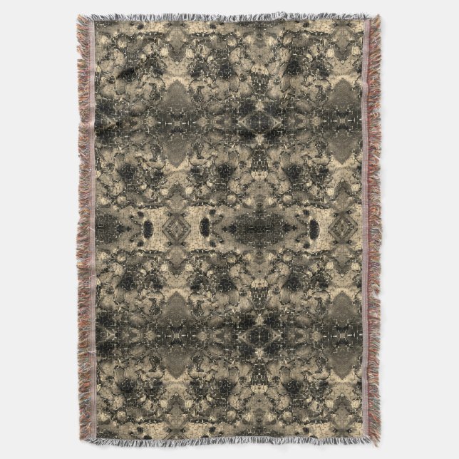 Spegel med strålande utseende, klassisk beige unic filt (Framsidan Vertikal)