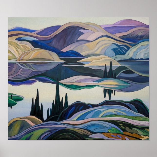 Spegel Sjö | Franklin Carmichael | Poster (Framsidan)