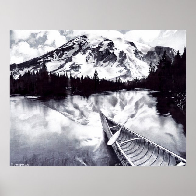 Spegel Sjö Poster (Framsidan)