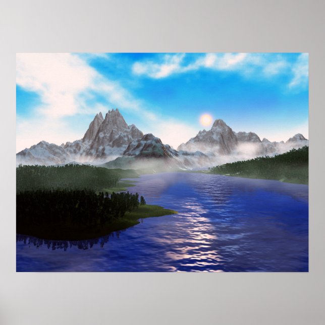 spegel sjö poster (Framsidan)