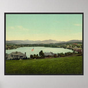 Spegel Sjö, Sjö Placid New York Poster