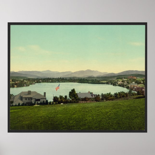 Spegel Sjö, Sjö Placid New York Poster (Framsidan)