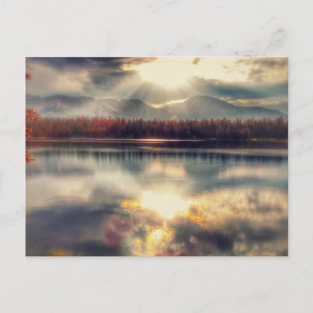 Spegel Sjö - Utah High Uinta Mountains Postcard Vykort (Framsida)