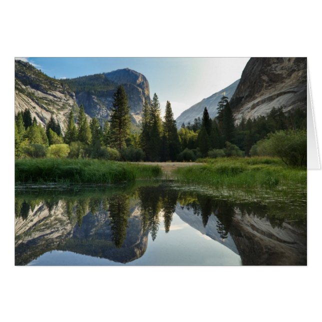 Spegel Sjö, Yosemite Hälsningskort (Framsidan Horizontal)