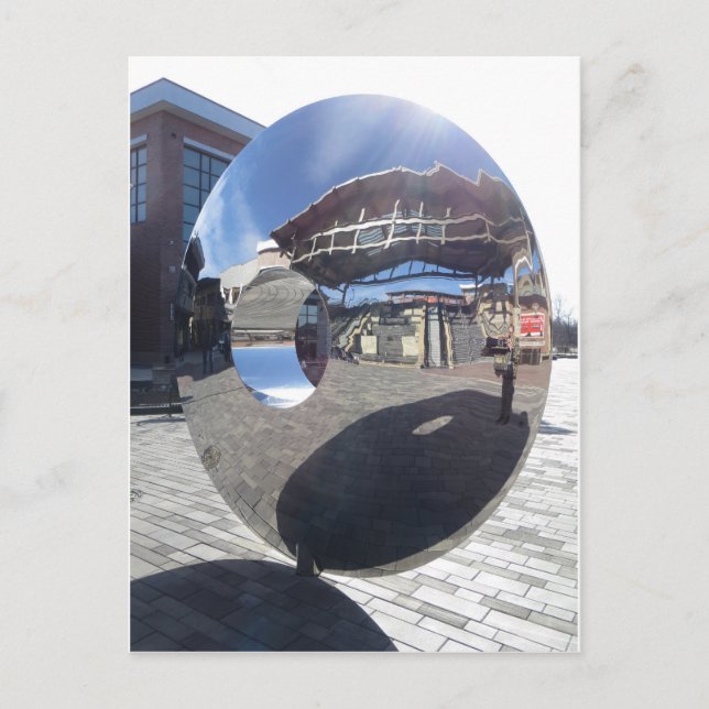 Spegel skulptur vykort (Framsida)