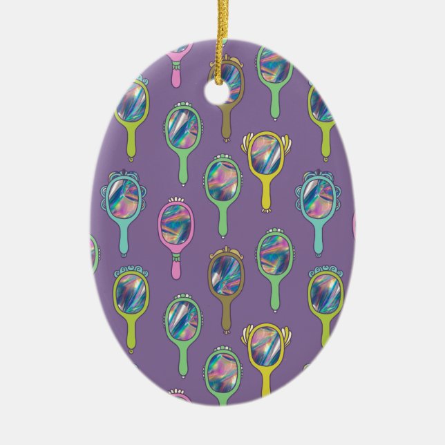 spegel spegel julgransprydnad keramik (Framsidan)