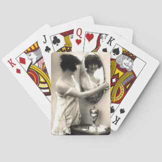 Spegel Spegel Vintage Erotica Pin-Up Girl Spel Kort