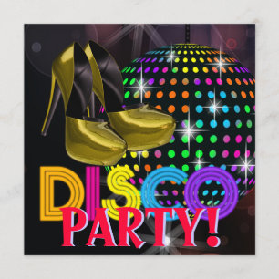 Spegelbolls Disco Dansfest Inbjudningar
