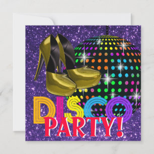 Spegelbolls Disco Dansfest Inbjudningar