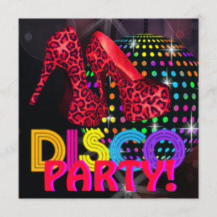 Spegelbolls Disco Dansfest Inbjudningar