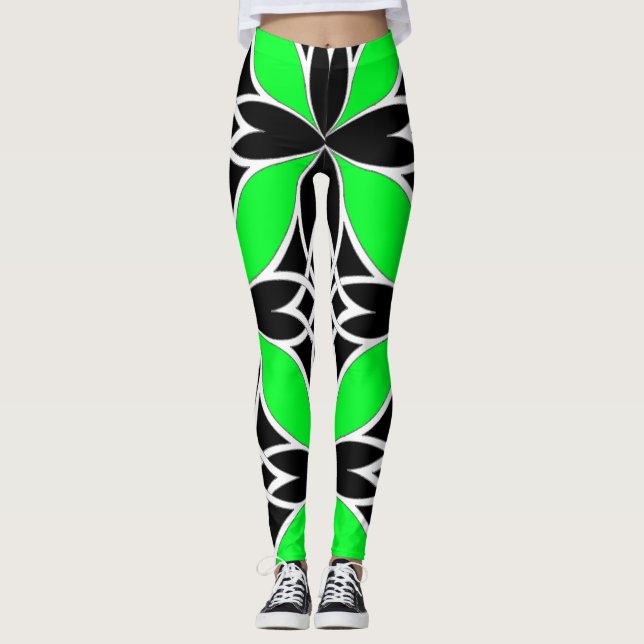 Spegeld Celtic ( Flutterby Green ) Leggings (Framsida)