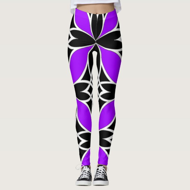 Spegeld Celtic ( Flutterby Purple ) Leggings (Framsida)