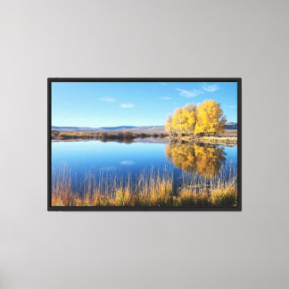 Spegeldamm Utskrift på sträckt canvas