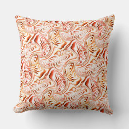 Spegelering av formad blomma och fjäril i brunfisk kudde