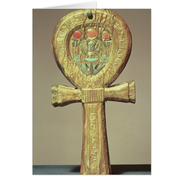 Spegelfodral i form av en ankh hälsningskort (Framsidan)