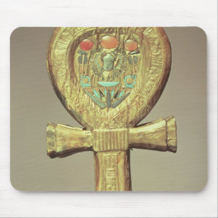 Spegelfodral i form av en ankh musmatta