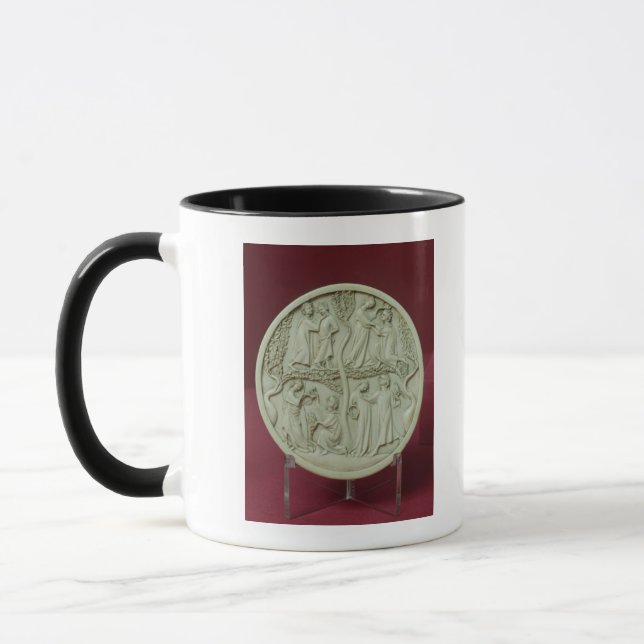 Spegelfodral som visar väluppfostrada platser, mugg (Vänster)