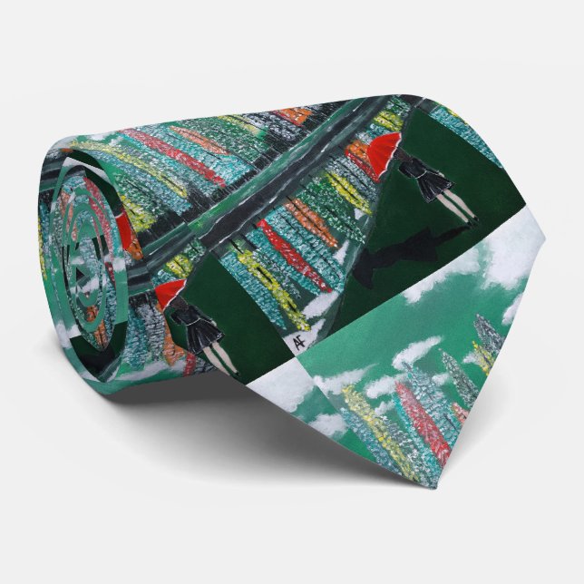 Spegelmålning hösten av Alfred Fox Slips (Rullad)