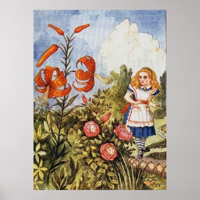 Spegeln Alice Fullfärg Poster (Framsidan)