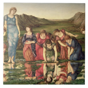 Spegeln av Venus, 1870-76 (olja på kanfas) Kakelplatta