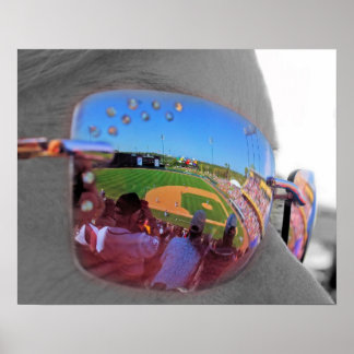 Spegelreflektion i boll poster