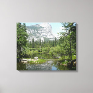 Spegelsjöns utsikt i Yosemite National Park Canvastryck