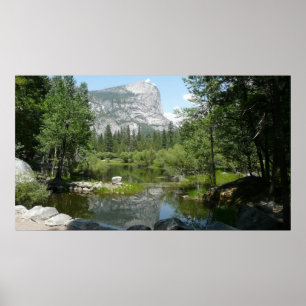 Spegelsjöns utsikt i Yosemite National Park Poster