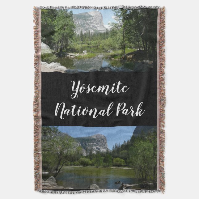 Spegelsjöutsikt i Yosemite National Park Filt (Framsidan Vertikal)