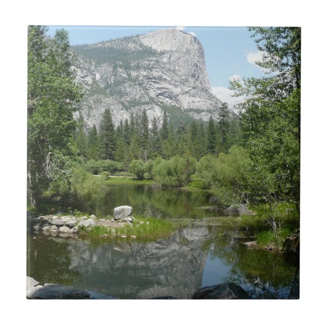 Spegelsjöutsikt i Yosemite National Park Kakelplatta (Framsidan)