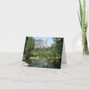 Spegelsjöutsikt i Yosemite National Park Kort
