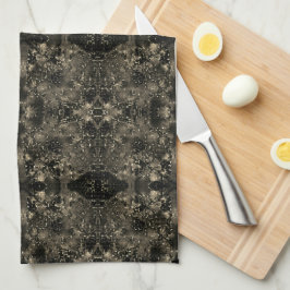 Spegla som känner sig strålande, klassiska beige-s kökshandduk