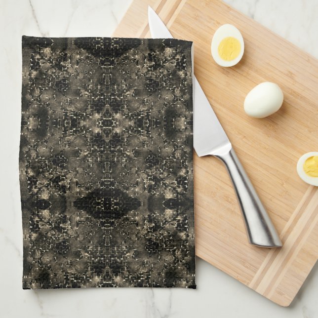 Spegla som känner sig strålande, klassiska beige-s kökshandduk (Vikt i Fjärdedel)