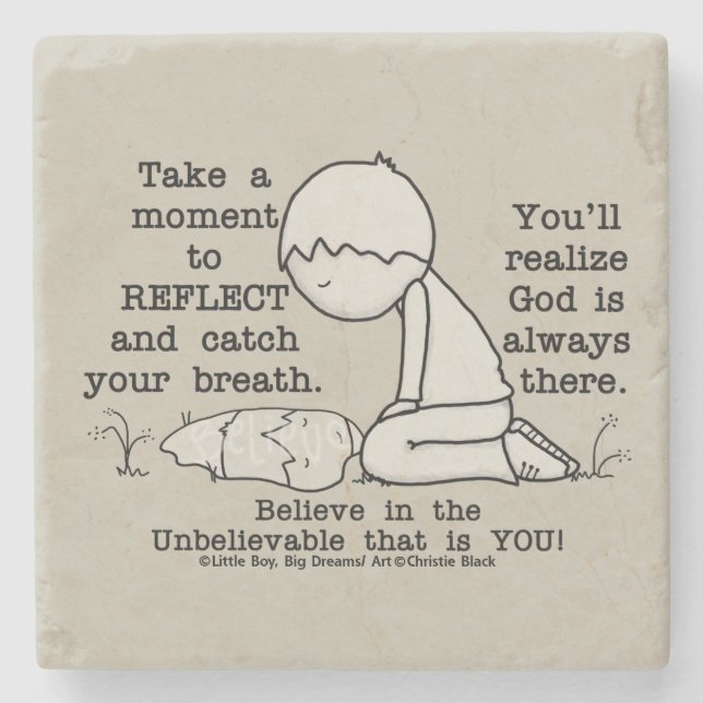 Spegla Underlägg Sten (Framsidan)