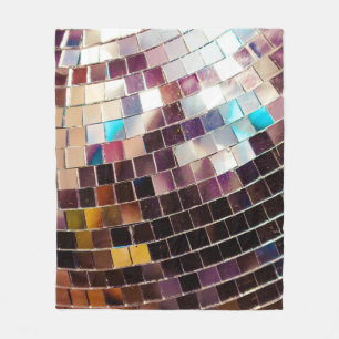 Speglad disco Boll Fleecefilt