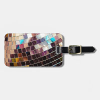 Speglad Luggage-tagg för Disco Boll