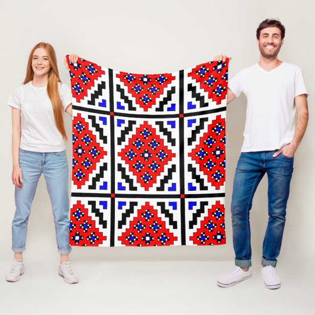 Speglad mosaik ( liten ) fleecefilt (På plats)