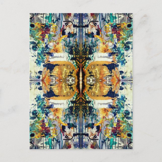 speglad själ. Mått Vykort (Framsida)