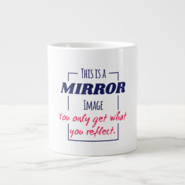 Speglande Reflekterande Tänkande Motiverande Desig Jumbo Mugg