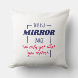 Speglande Reflekterande Tanke Motivationsdesign Kudde