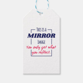 Speglande Reflekterande Tanke Motivationsdesign Presentetikett
