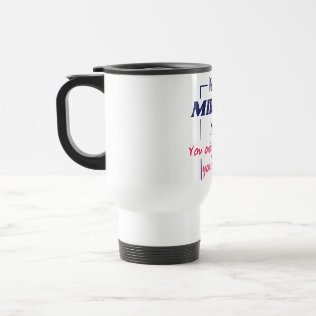 Speglande Reflekterande Tanke Motivationsdesign Resemugg (Vänster)
