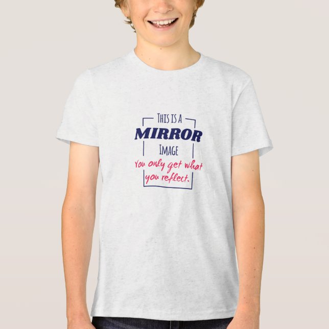 Speglande Reflekterande Tanke Motivationsdesign T Shirt (Framsida)
