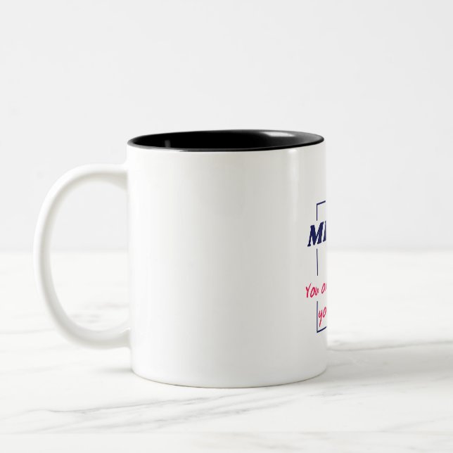 Speglande Reflekterande Tanke Motivationsdesign Två-Tonad Mugg (Vänster)