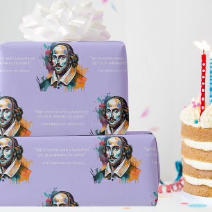 Speglande Shakespeare - Färgfull figursättning Pap Presentpapper