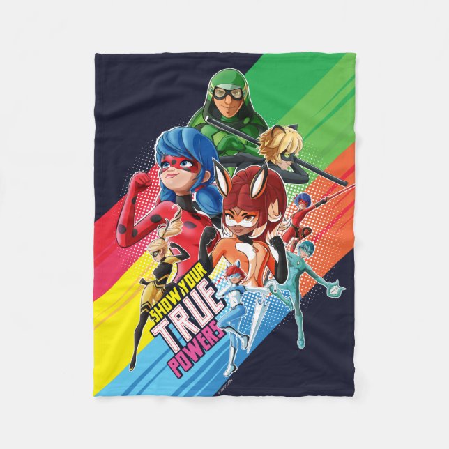 Speglande visa dina sanna krafter fleecefilt (Framsidan)