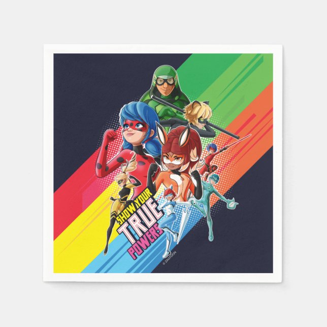 Speglande visa dina sanna krafter pappersservett (Framsidan)