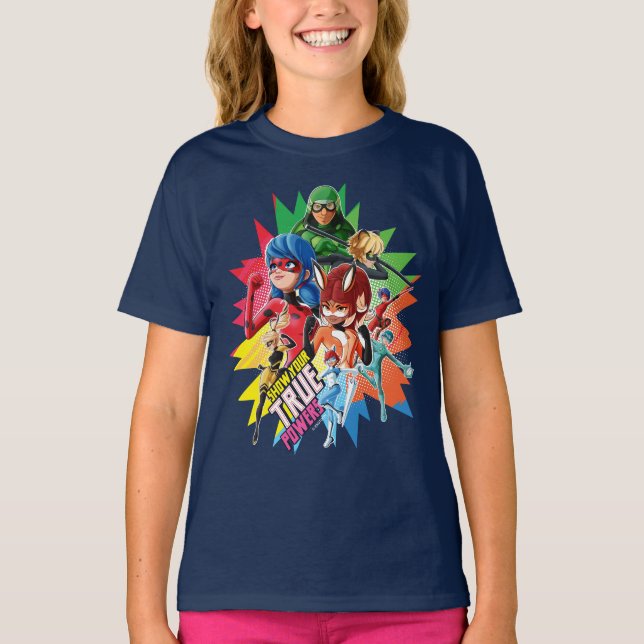 Speglande visa dina sanna krafter t shirt (Framsida)