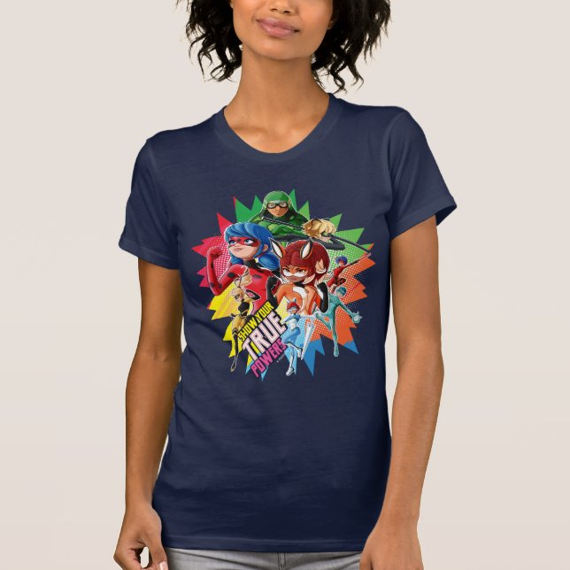 Speglande visa dina sanna krafter t shirt (Framsida)