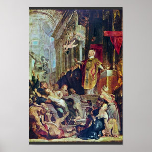 Speglarna St Ignatius of Loyola av Rubens Poster