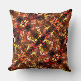 Spegling av röda trianglar som genererar konstigar kudde